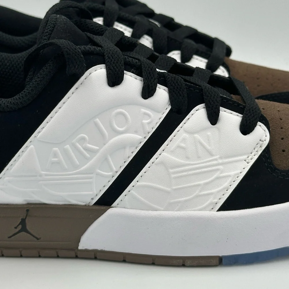 Air Jordan Nu Retro 1 Low GS‎ Blk Wht Brwn Sz 3.5Y – NIB OG All – SKU FB4412-102